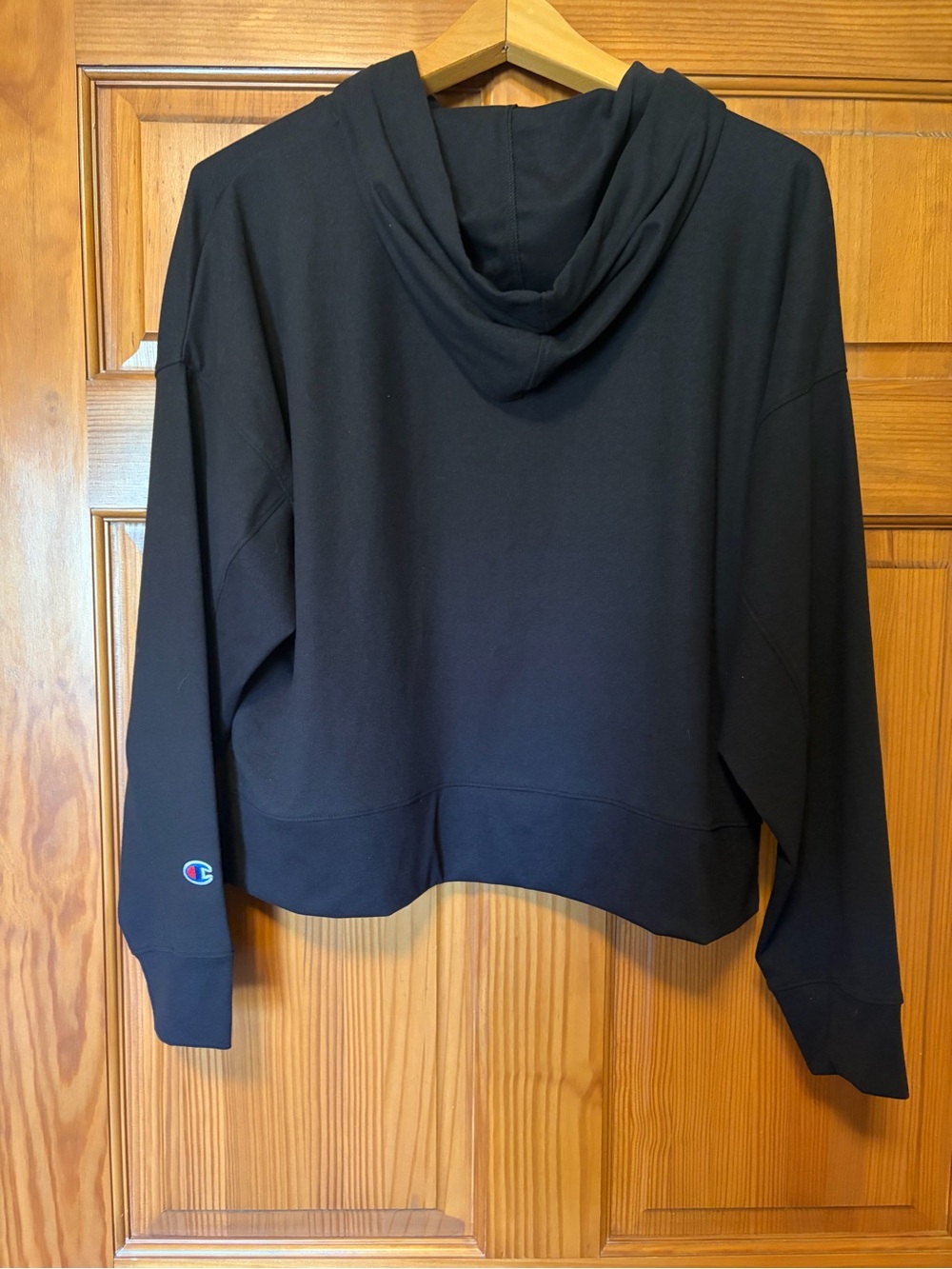 Wake Forest Champion Black Hoodie Sweatshirt - Picture 3 of 7